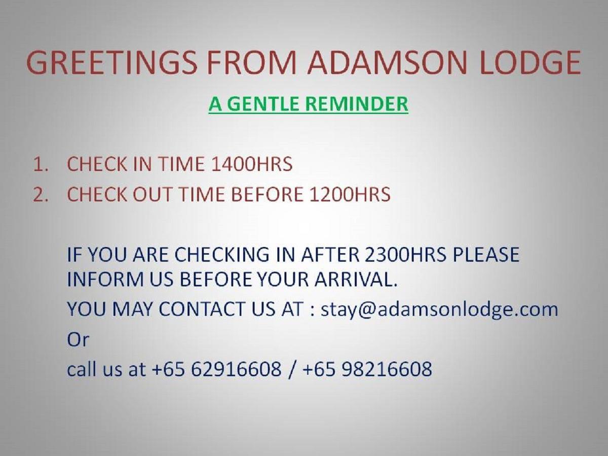Adamson Lodge Singapura Exterior foto